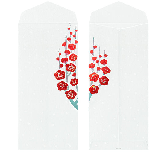 Midori Envelope 152 Foil-Stampling Snow Winter Plum