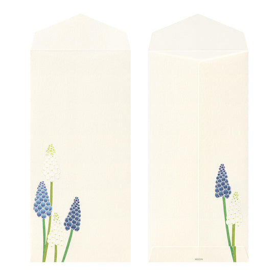 Midori Envelope 158 Four Designs Spring Flower White
