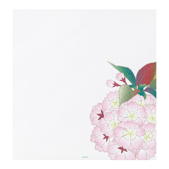 Midori Letter Pad 161 Silk-Printing Ball-Shaped Cherry Blossom