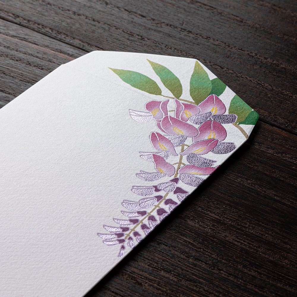 Envelope 168 Foil-Stamping Wisteria