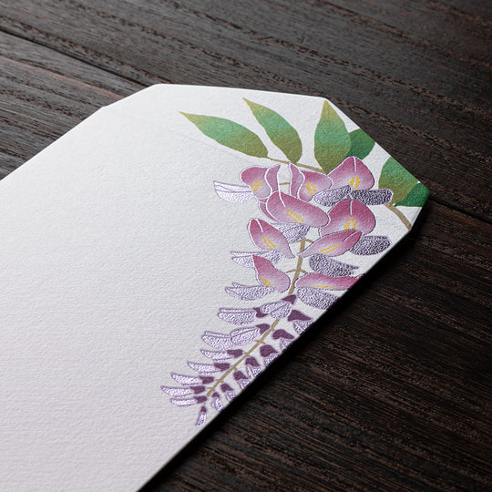 Envelope 168 Foil-Stamping Wisteria