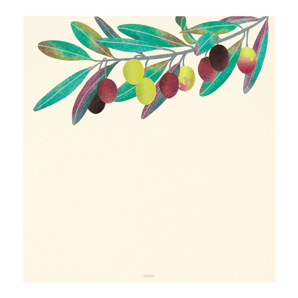 Letter Pad Foil-Stamping Olive