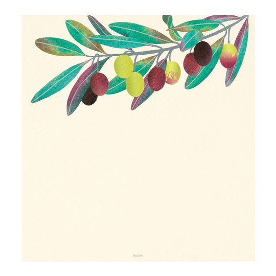 Letter Pad Foil-Stamping Olive