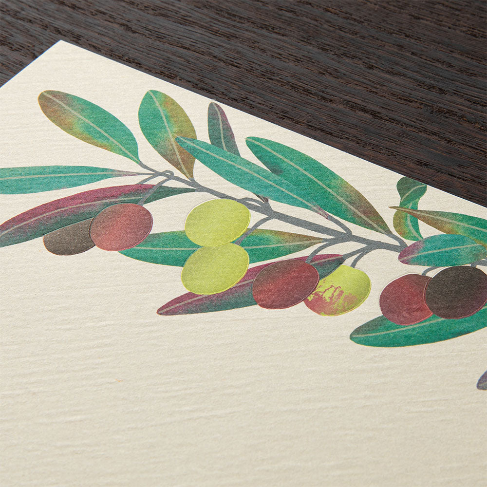 Letter Pad Foil-Stamping Olive