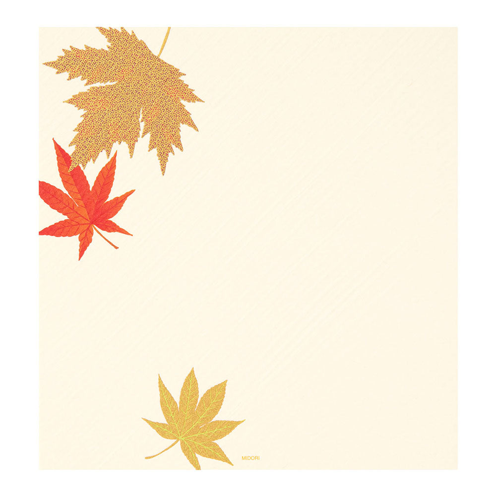 Letter Pad Silk-Printing Fallen Leaves S2