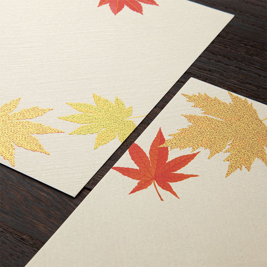 Letter Pad Silk-Printing Fallen Leaves S2