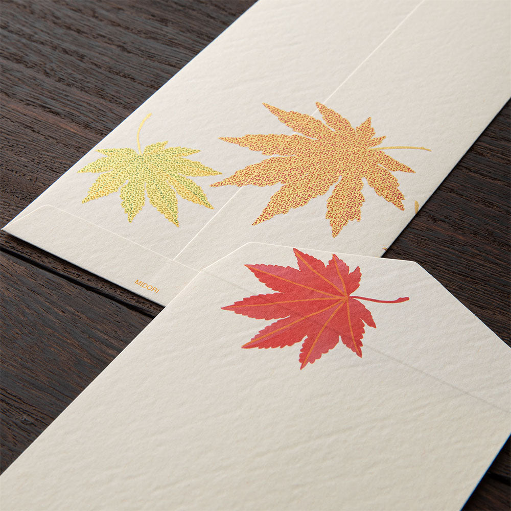 Envelope Silk-Printing Fallen Leaves S2