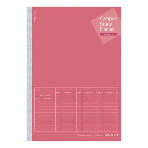 KOKUYO Notebook Campus Study Planner A5 - Pink