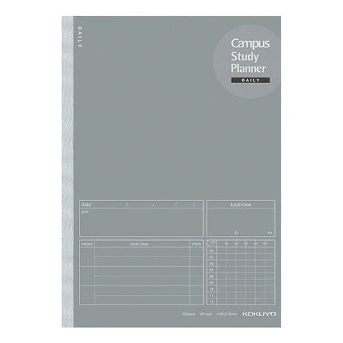 KOKUYO Notebook Campus Study Planner A5 - Gray