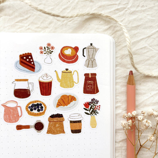 Coffee Time - Planner &amp; Journal Stickers | A6 Matte Paper