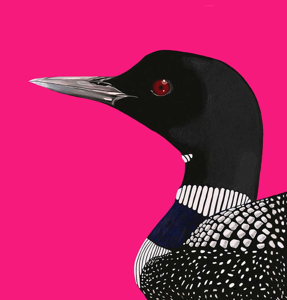 Loon Bird Portrait Greeting Card