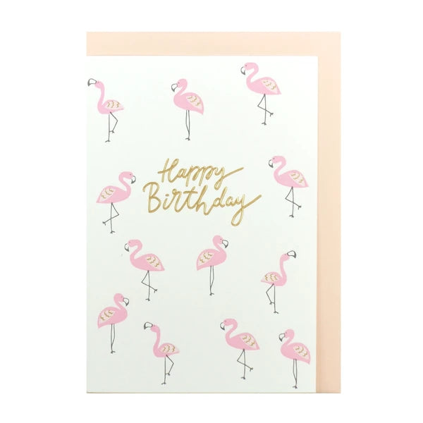 Greeting Life Card - Flamingo