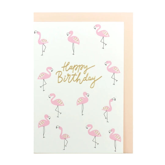 Greeting Life Card - Flamingo