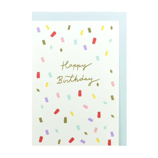 Greeting Life Chic Birthday Press Card - Confetti