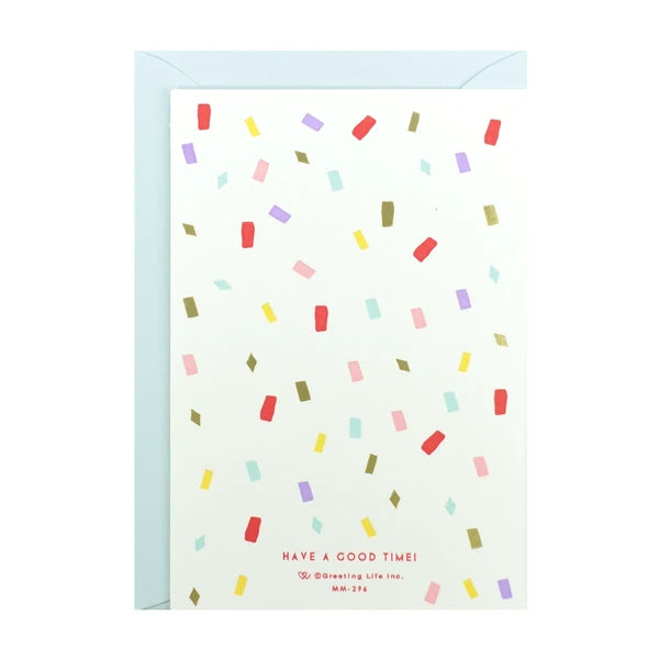 Greeting Life Chic Birthday Press Card - Confetti