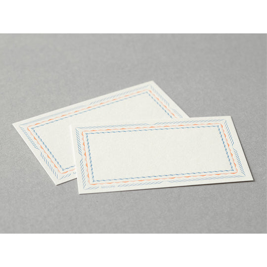 Midori Card Set <Business Card Size> Letterpress Frame Blue