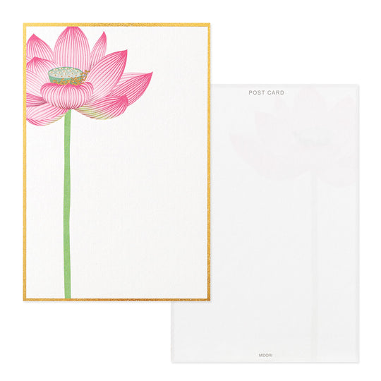 Postcard 734 Foil-Stamping Lotus