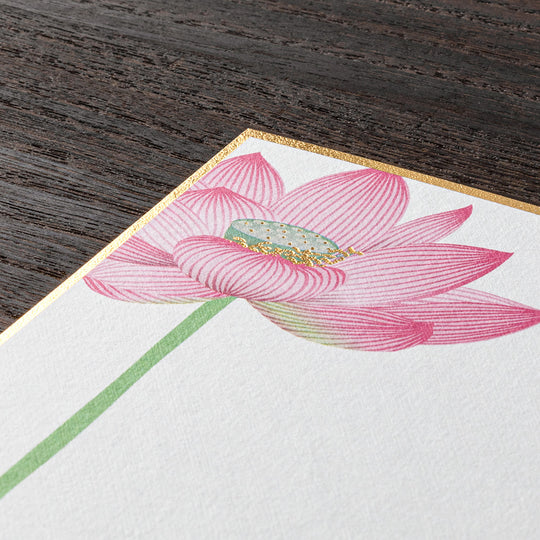 Postcard 734 Foil-Stamping Lotus