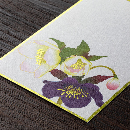 Postcard 752 Foil-Stampling Christmas Rose