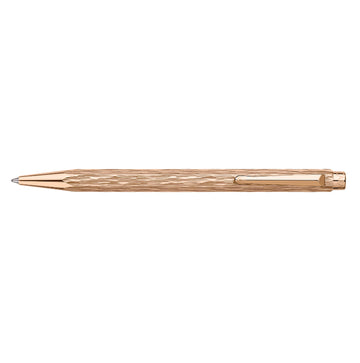 Caran d'Ache ECRIDOR™ VENETIAN Set Rose Gold Ballpoint Pen & Leather Case - Special Edition