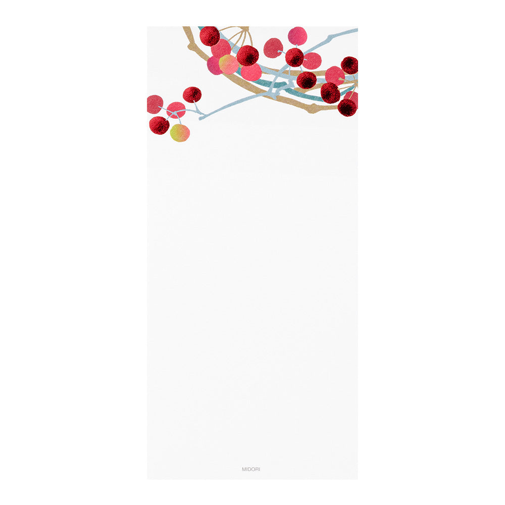 Message Letter Pad Foil-Stamping Smilax China Wreath