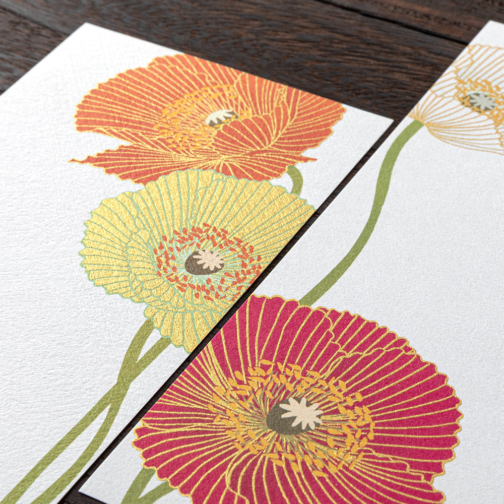 Message Letter Pad Silk-Printing Poppy S2