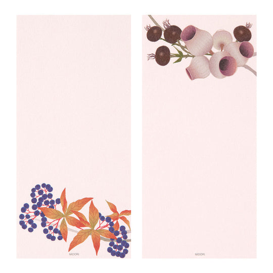 Message Letter Pad Four Designs Autumn Wreath