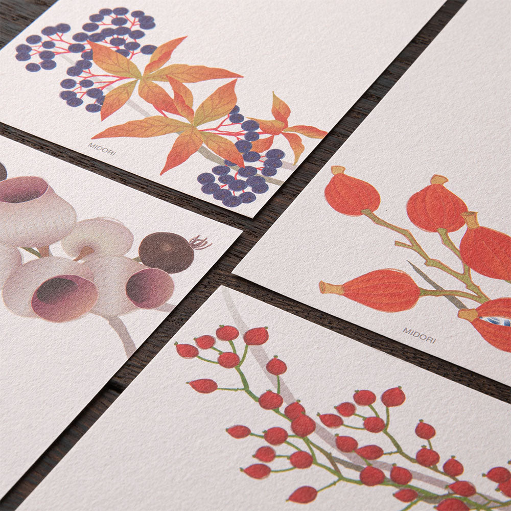 Message Letter Pad Four Designs Autumn Wreath