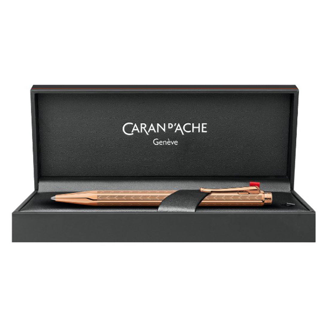 Caran D'Ache Ecridor Chevron Rose-Gold Ballpoint Pen