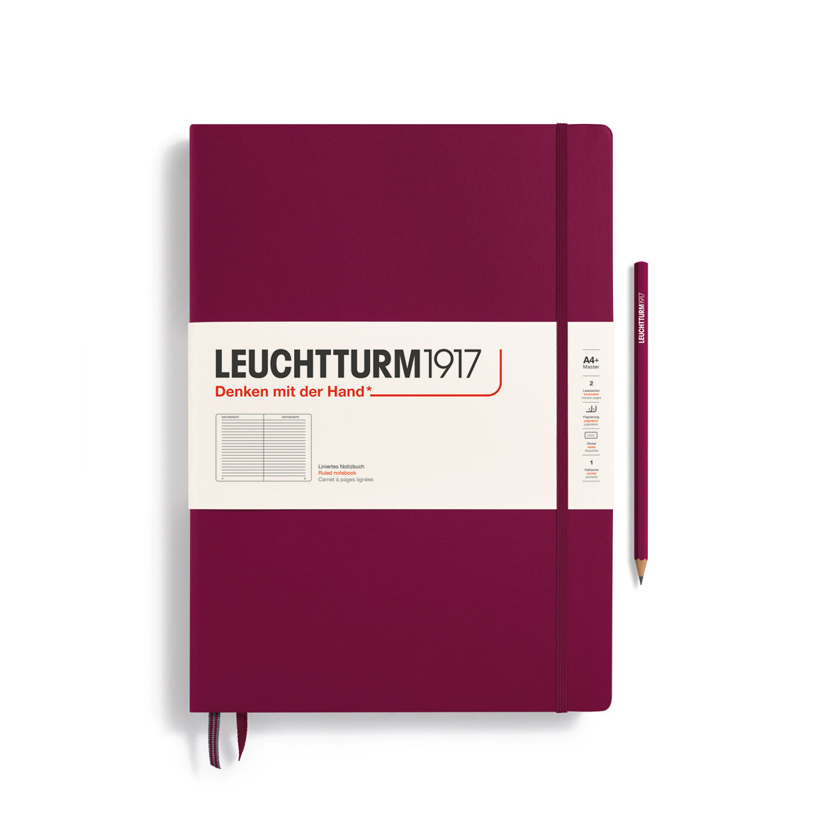 Leuchtturm1917 A4+ Master Slim - Port Red