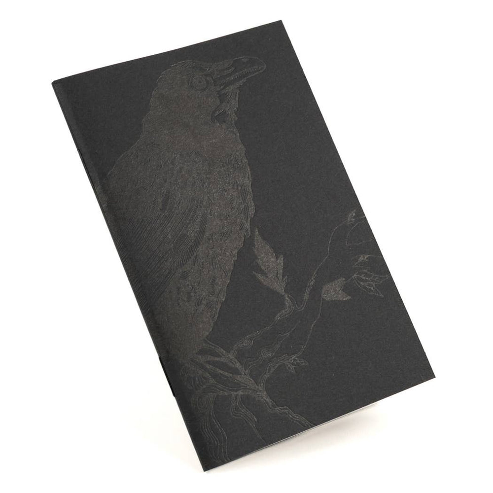 Mono Raven Pocket Notebook: Plain Pages