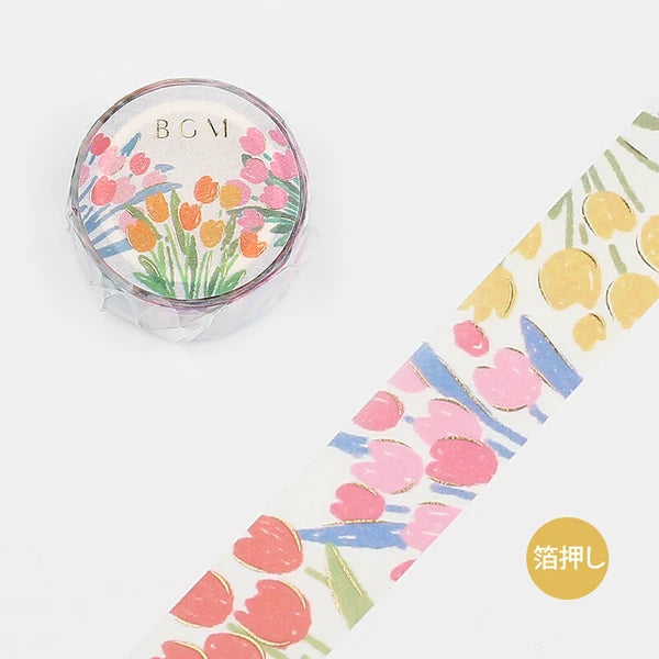 BGM LIFE Washi Tape - Spring Flowers