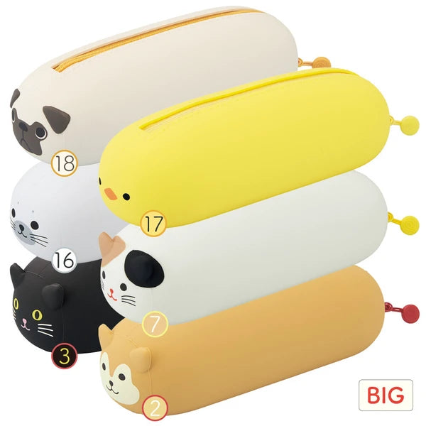 Punilabo Pen Case Pouch BIG Animals Nekorobi Cat Inbound - Pug