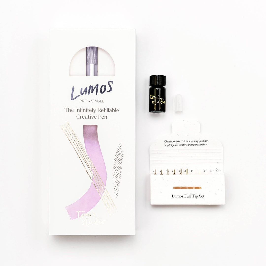 Lumos Pro - Refillable Multi-Tip Pen: Midnight / Duo Tip