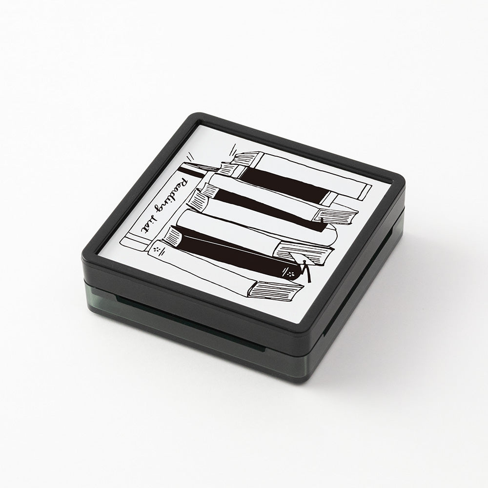 Midori Paintable Stamp Pre-inked- Reading List