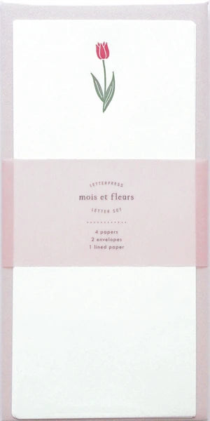 Matoka Mois Et Fleurs One-stroke Letterhead Letter Set Tulip