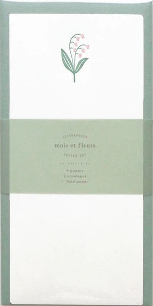 Matoka Mois Et Fleurs One-stroke Letterhead Letter Set Suzuran