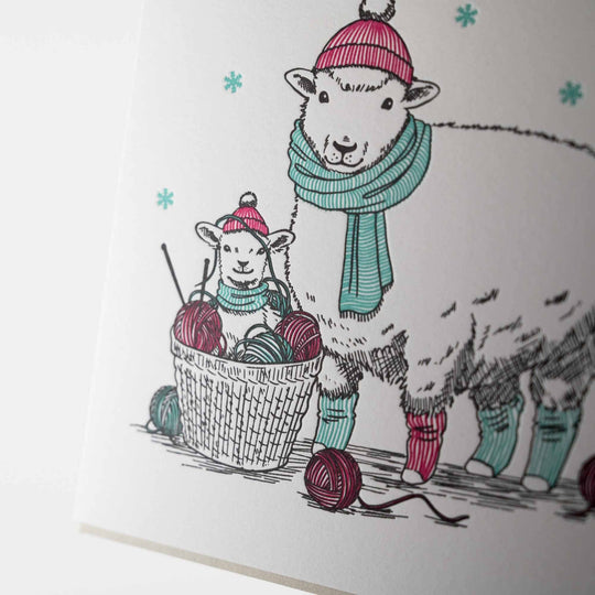 Card: Warm Wooly Wishes: Single Card