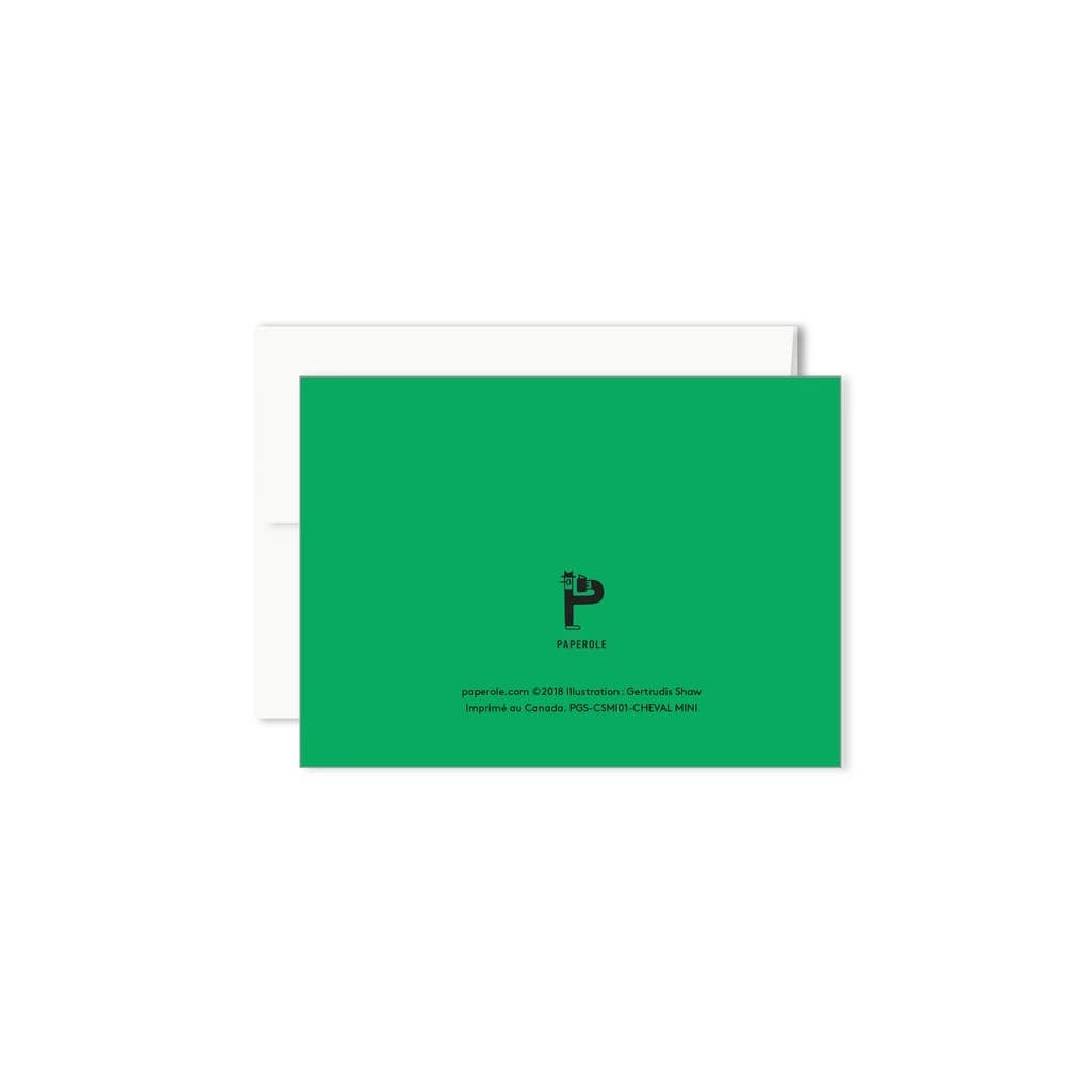 CHEVAL ROYAL — Miniature Greeting Card