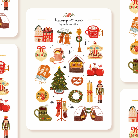 Christmas Market - Sticker Sheet | Festive Winter Decor