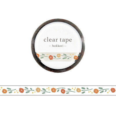 Mind Wave Washi Tape Clear 7mm Hokkori Hana