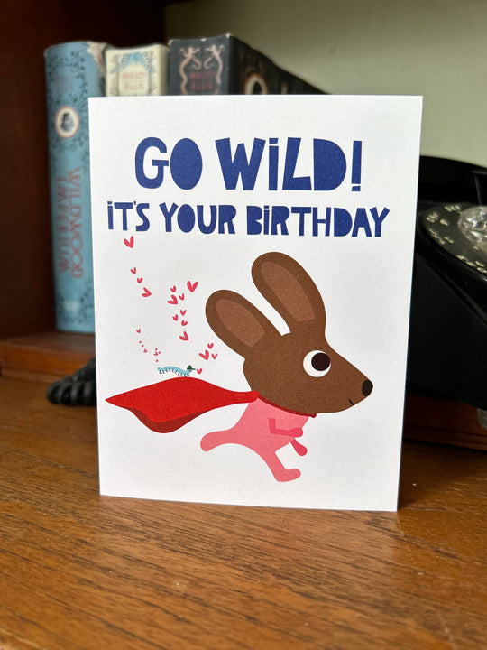 Happy Birthday Go Wild! Greeting Card for Kids