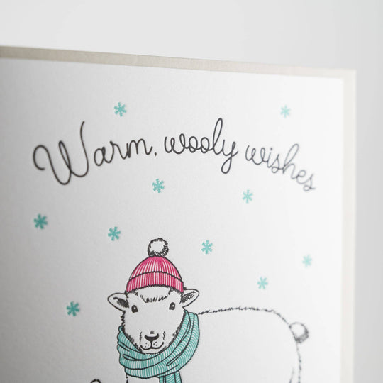 Card: Warm Wooly Wishes: Single Card