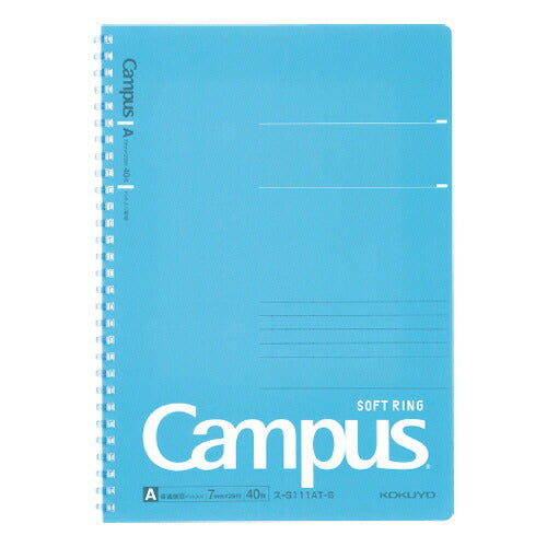 Kokuyo Campus Soft Ring Notebook Dot Ruled 40 Sheets- B5