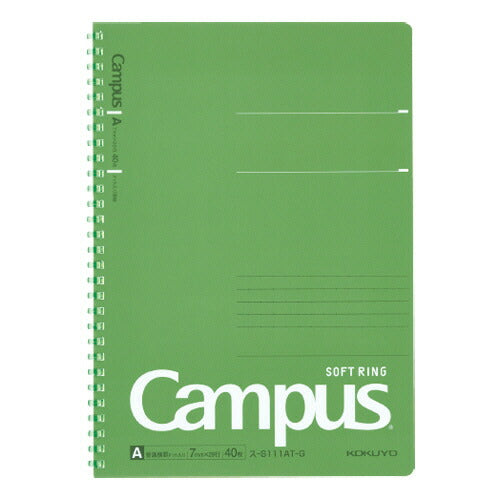 Kokuyo Campus Soft Ring Notebook Dot Ruled 40 Sheets- B5