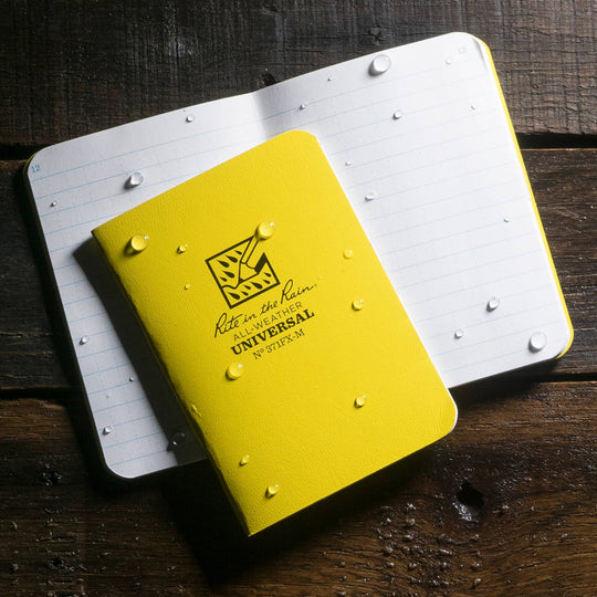 Rite in the Rain Notebook, 3.25" x 4.625" Yellow Cover 3 PK