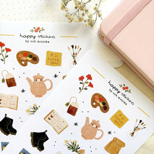 Bits And Pieces - Planner &amp; Journal Stickers |A6 Matte Paper
