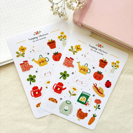 Spring - Sticker Sheet | Fresh Spring Stationery Gift