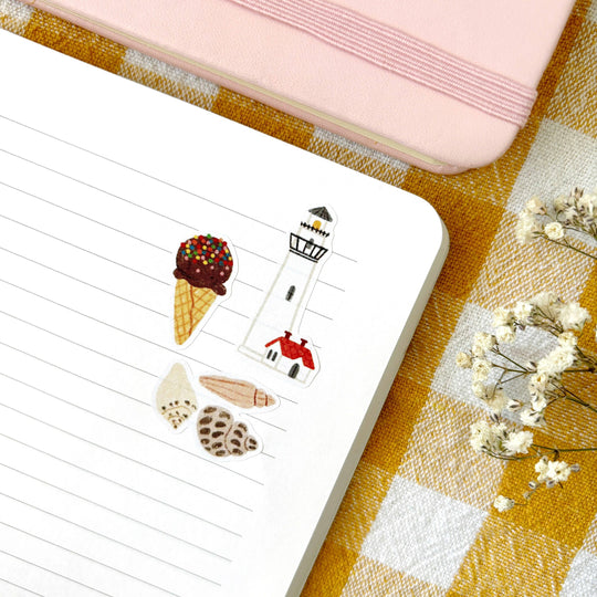 Seaside - Planner &amp; Journal Stickers | A6 Matte Paper