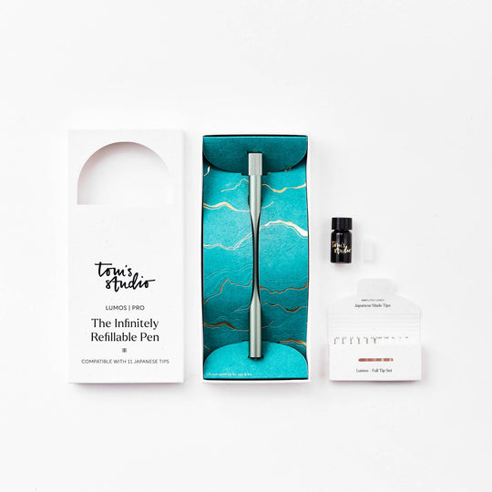 Lumos Pro - Refillable Multi-Tip Pen: Rose Gold / Duo Tip